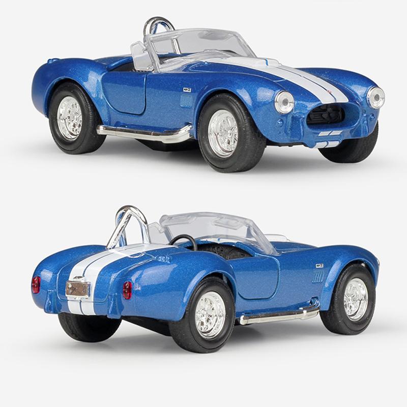 1/36 Scale Welly 1965 Shelby Cobra 427 S/C Alloy Car Model Diecasts Metal Toy Vehicles Car Model High Simulation Collection Childrens Gifts