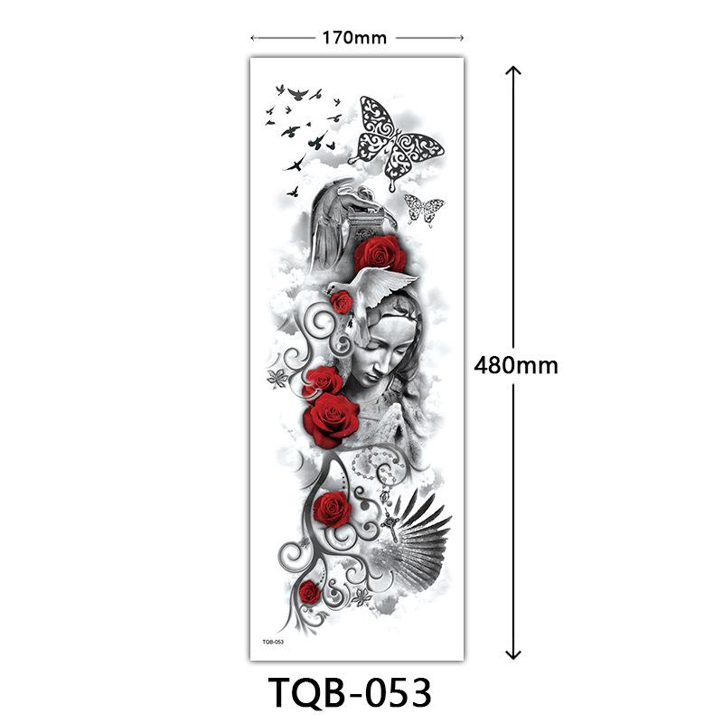 Full Arm Tattoo Sticker Full Arm, Full Arm Big Picture Tattoo Sticker, Flower Arm Tattoo Sticker Tattoo