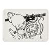 Gakken Staful Moomin Card F18057 Case, Embroidered, White,