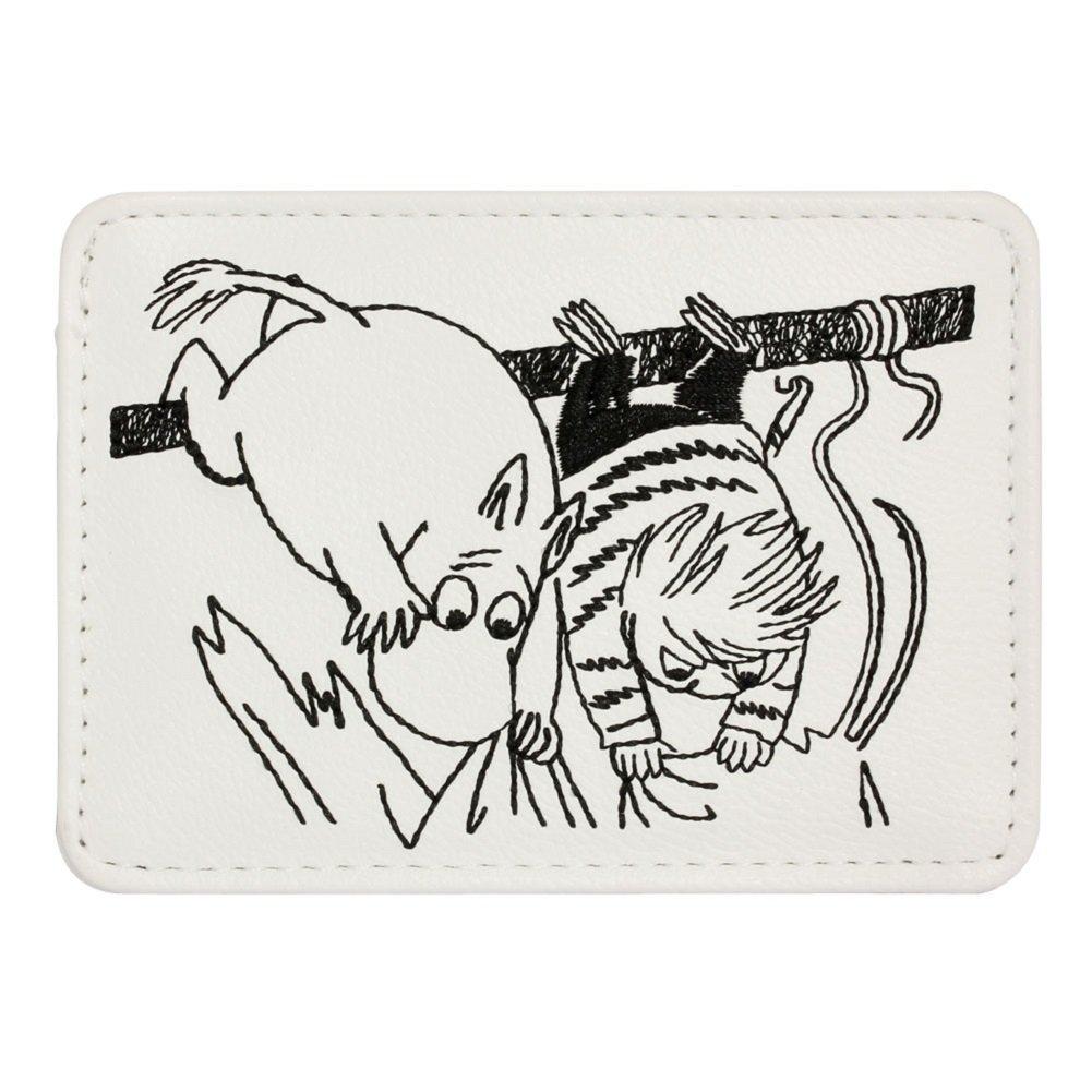 

Gakken Staful Moomin Card F18057 Case, Embroidered, White,