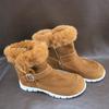Winter Warm Women Ankle Snow Boots Fur Suede Casual Shoes Flats Short Plush Sneakers 2025 Woman Boots New Fashion Botas Mujer