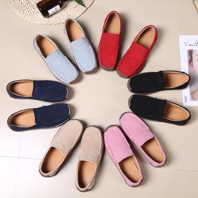 Moda Primavera Otoño Zapatos de Mujer Cuero de Ante Señoras Mocasines Slip On Casual Plataformas Planas Zapatillas de Cuña Talla Grande zapatos de mujer