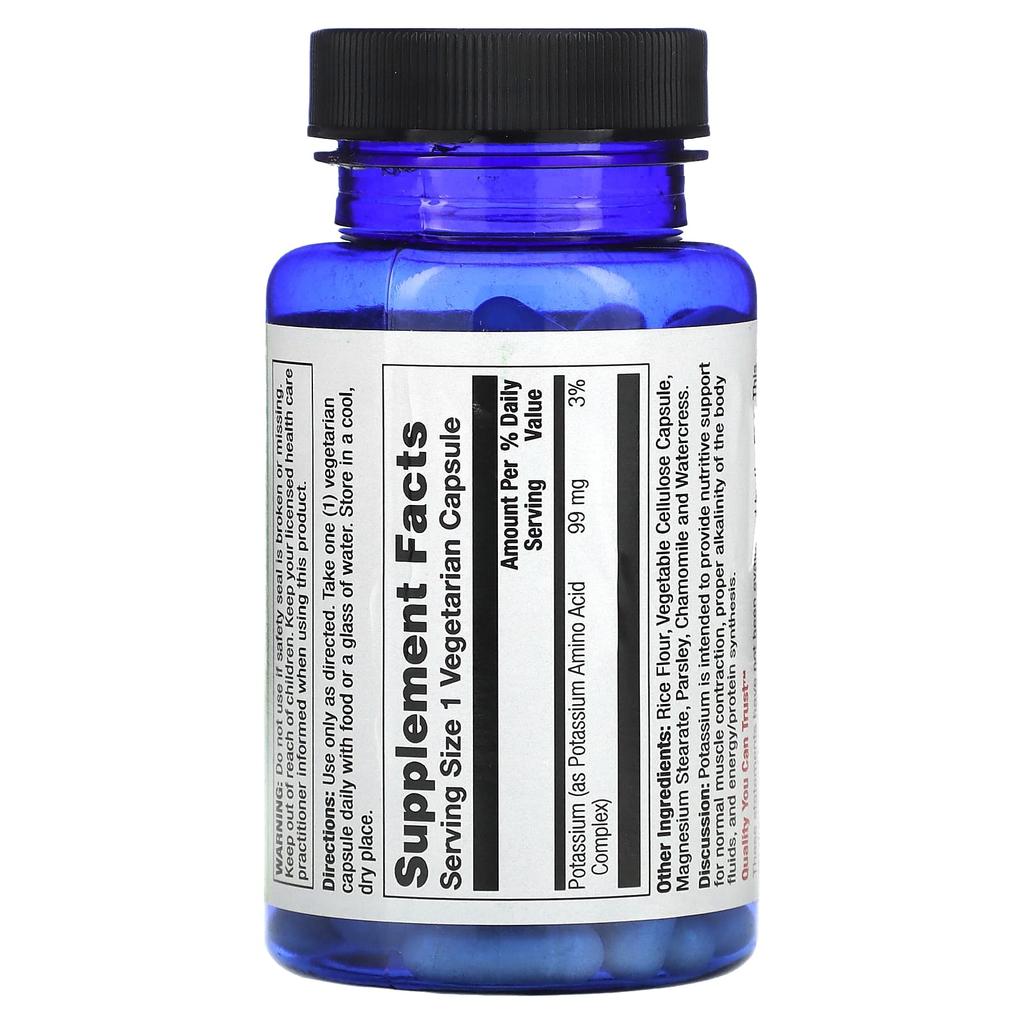 Nature'S Life, Potassium, 99Mg, 100 Veggie Caps