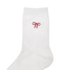 [Gift Box Packaging] Women's Ribbon-Detailed Mesh Mid-Length Socks 2-Piece Set JASS6E041R2