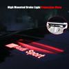 PVC Car Logo Brake Light Projection Warning Lights Board Sticker Emblem Accessories For  Dgrb6 Quattro Sport RS S-line A3 A4 A6