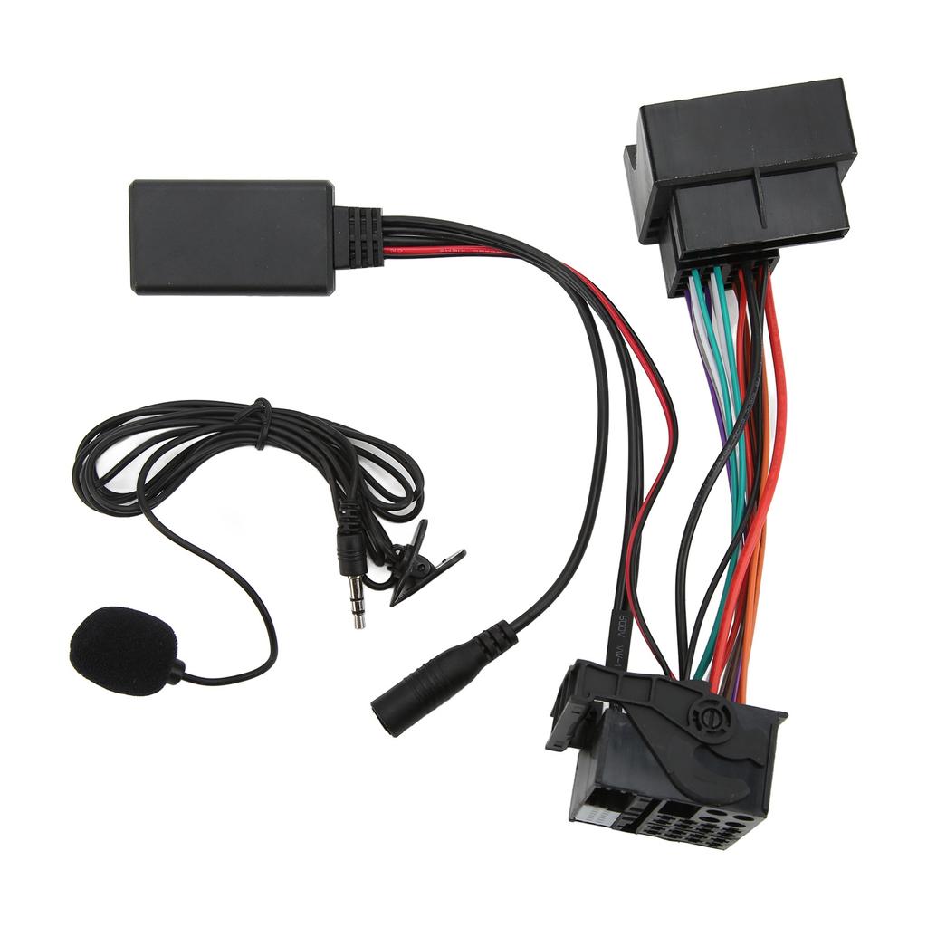 Bluetooth 5.0 AUX In Cable Car Stereo Audio Adapter Replacement for RCD310 RCD510 RNS510with Power Line