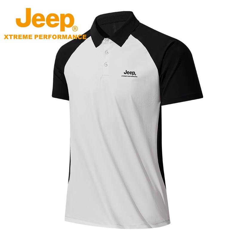 Jeep Men's Outdoor Cooling Quick-Dry POLO Shirt