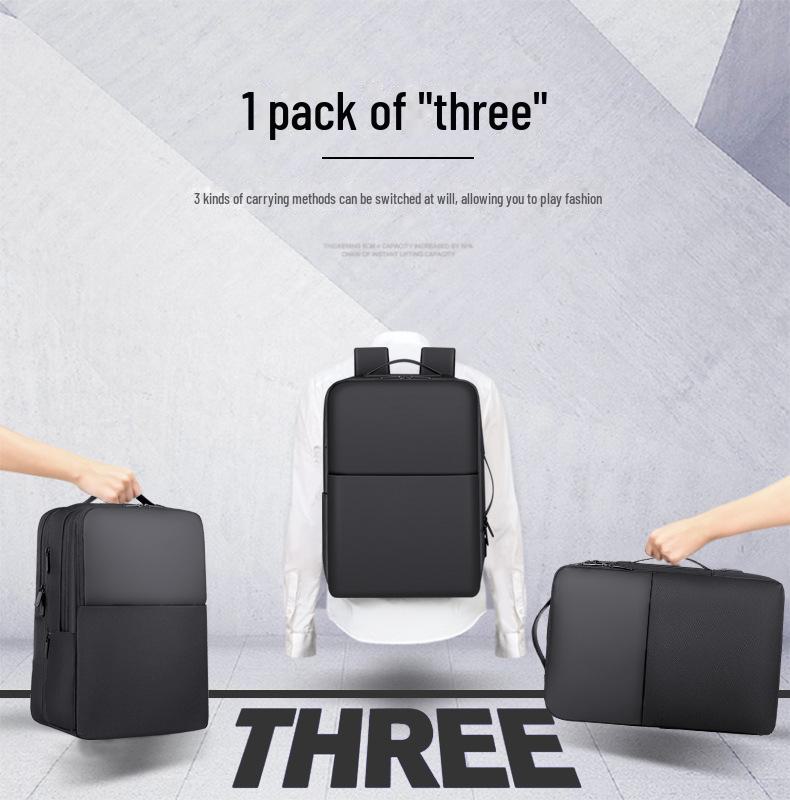 Forretningsryggsekk i nylon for menn: Trendy, lett reise- og utendørsbag