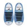Silicone World Silicone Elastic Shoelaces Unisex Athletic No Tie Shoe Lace All Sneakers Fit Quick Shoe Lace For Adults Kids
