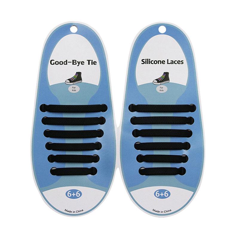 Silicone World Silicone Elastic Shoelaces Unisex Athletic No Tie Shoe Lace All Sneakers Fit Quick Shoe Lace For Adults Kids