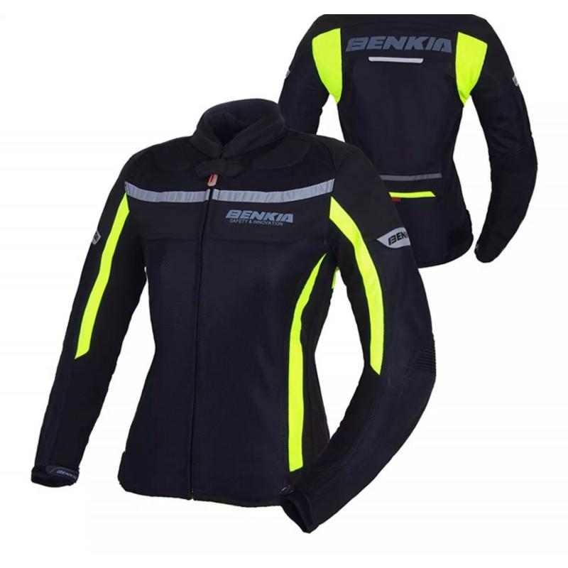 BENKIA JW32 Motorcycle Riding Jacket Men Women Ventilated Protective Gear Anti-Fall Racing Touring