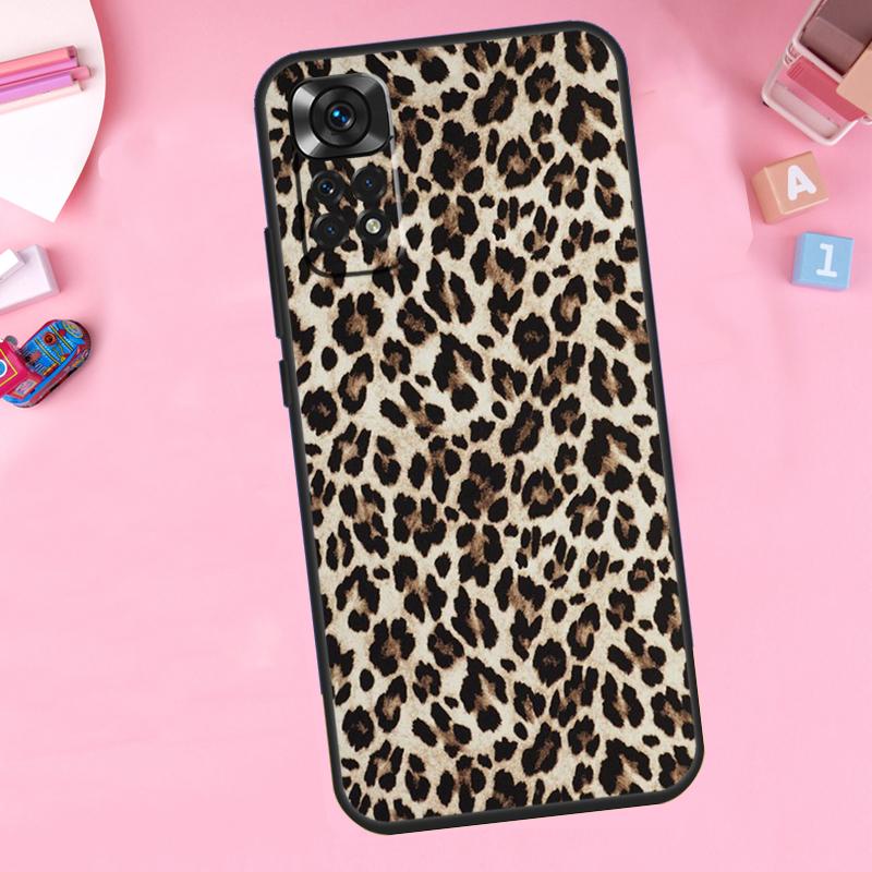 Leopard Print For Xiaomi Redmi Note 14 10 11 12 13 15 Pro Plus Phone Case For Redmi 15C 14C 10C 12C 13C 15
