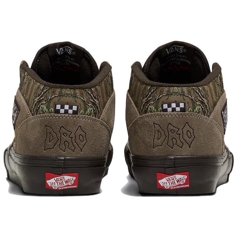 Vans Half Cab Comfortable Versatile Low-Top Skate Shoes Men Sneaker Green Brown VN0A2Z34CMA