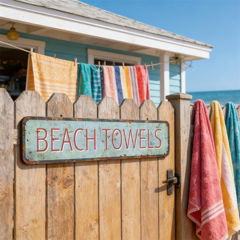 Swimming Pool Series Plaques, Distressed Wall Art, Wall Hangings, Door Signs, Home Decorations