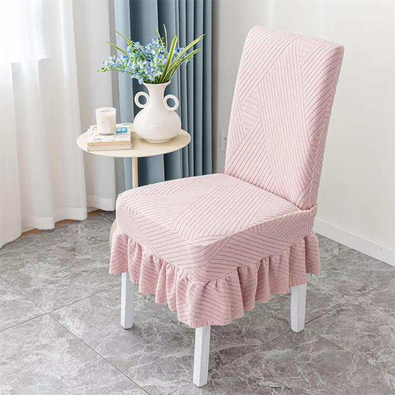 

New Universal Solid Color Chair Cover High Elasticity One-piece Dining Chair Protective Cover Fashion Home Decoration Chair Cove