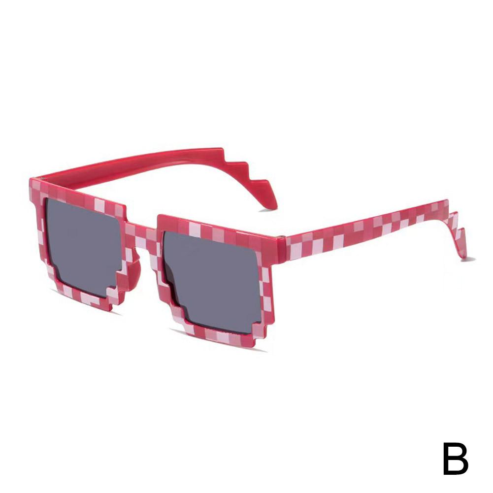 Sun Glasses Hot Sale Sunglasses Creeper Glasses Novelty Mosaic Funny Goggles Boys Girls Pixel Eyewear