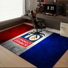 Lyon Football Crest Printed Office Carpet Chair Cushion  Entryway Rug, Rugs for Living Room, Bedroom Christmas gifts