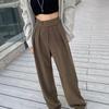 Wide Leg Suit Pants Women Vintage Female Casual Office Lady High Wasit Black Fashion Classic Pants Oversize Trousers