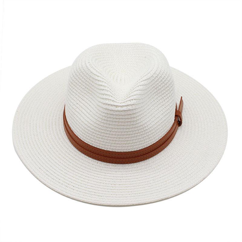 Neuer Panama Weicher Formbarer Strohhut Sommer Damen Herren Breiter Rand Strand Sonnenhut UV-Schutz Fedora Hut Chapeu Feminino 2024 Neu
