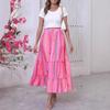 Women's Boho Vacation Print Hemline Skirt