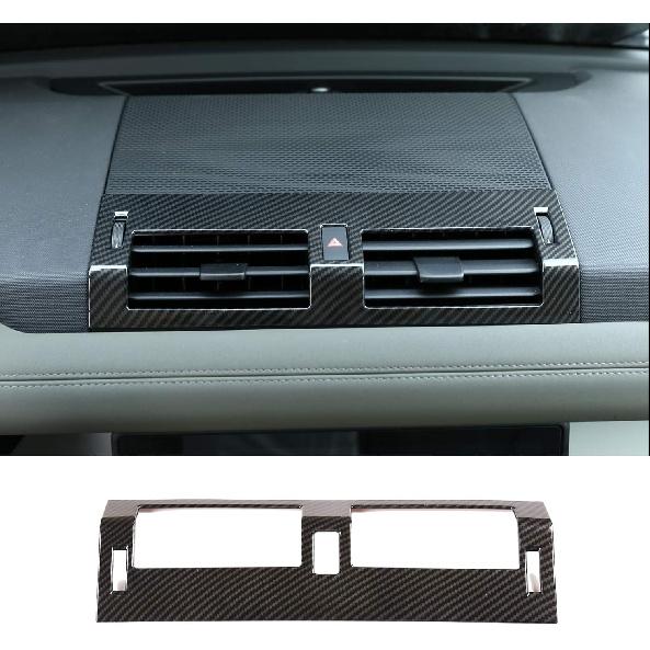 1pcs ABS Car Interior Center Console Air Conditioning Vent Cover Trim for Land Rover Defender 110 2020 (Carbon Fiber Style)