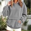 Women's Casual Long Sleeve Hoodie with Pockets Color Loose Fit