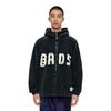 Li-Ning Badfive Series Patchwork Letter Pattern Zip-Up Hooded Jacket Men Jackets Black AFDSA69-5