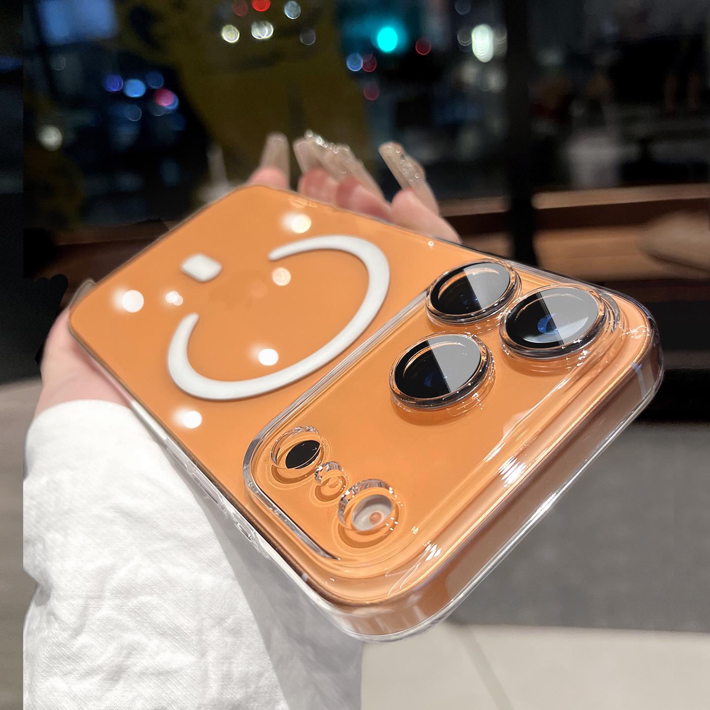 Transparent Magnetic PC Hard Shell Case with Lens Protector for iPhone 17 Pro Max iPhone 17 прозрачный