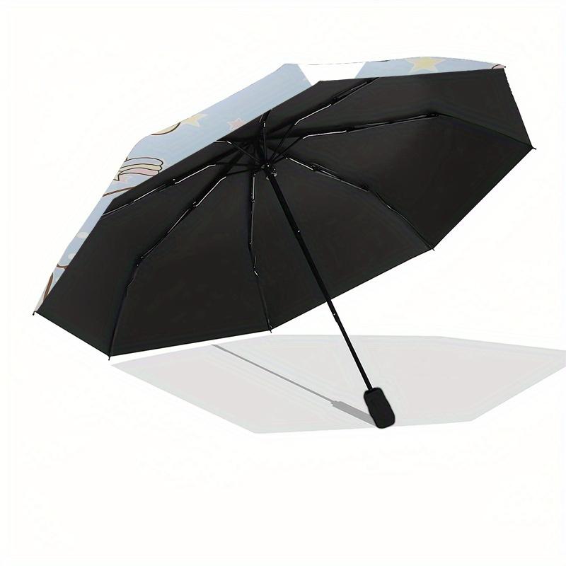 Little Twin Stars,Sanrio Characters Automatic opening and closing folding umbrella with 8 rib frame and compact travel design,perfect for
