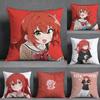 Bocchi The Rock Ikuyo Kita Square Doublesided Printed Pillow Case Bedroom Bedside Pillow Sofa Cushion Cover