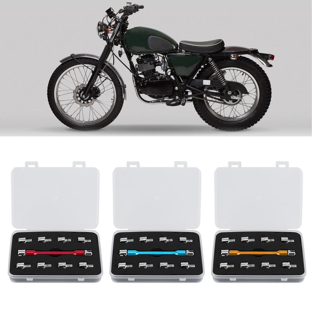 Motorcycle Spoke Wrench CNC Spanner Set .0‑6.8 Length 93mm/3.7in for Most Motorbike