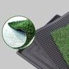 Artificial Grass Dog Pee Pad Fake Turf Pet Potty Pad with Tray Washable 3-Layer Reusable Puppy Training Mat for Indoor Outdoor Use Small Medium Dogs