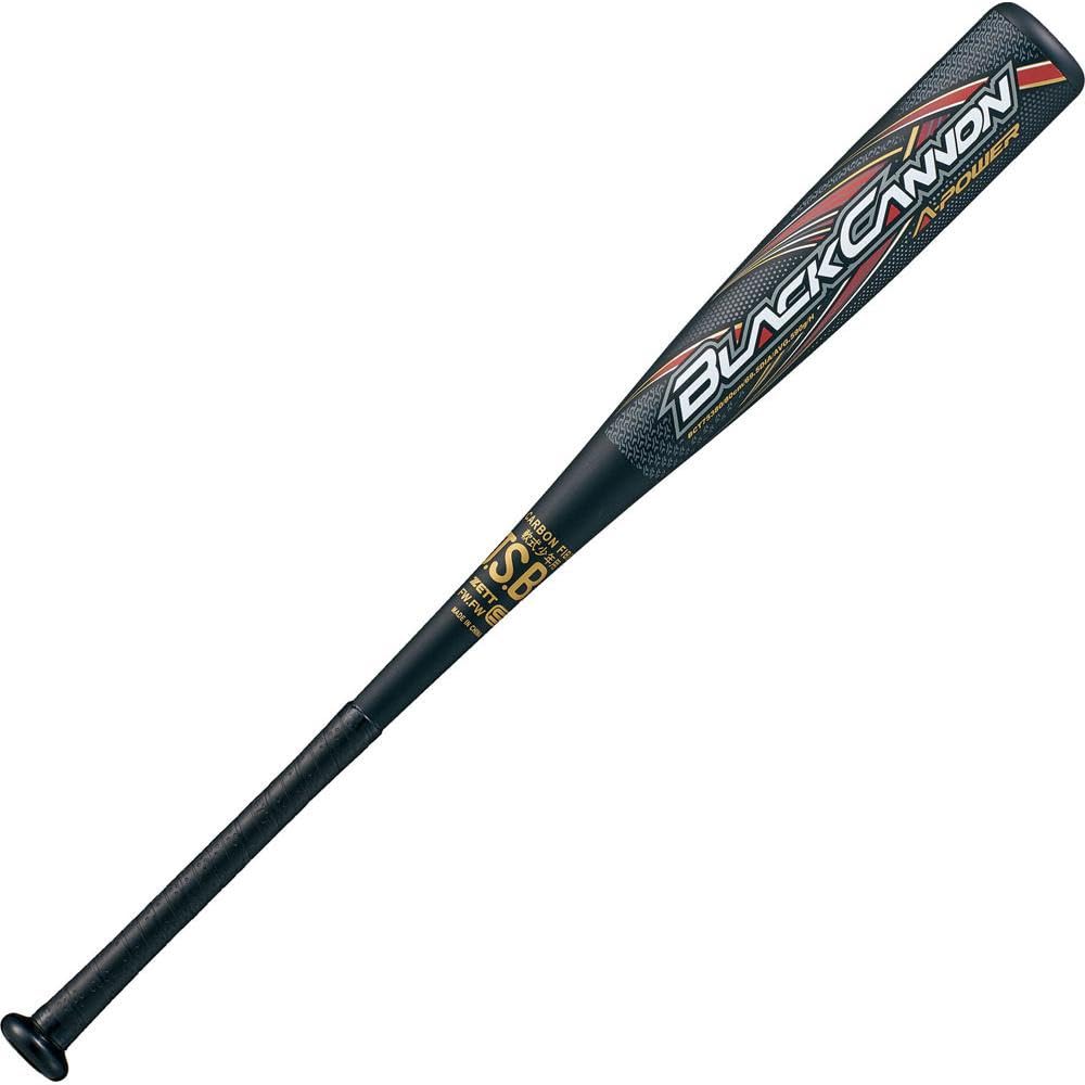 ZETT Youth Baseball Softball FRP Bat Black 80cm 600g Average Black BCT75370 Cannon-APower (1900)