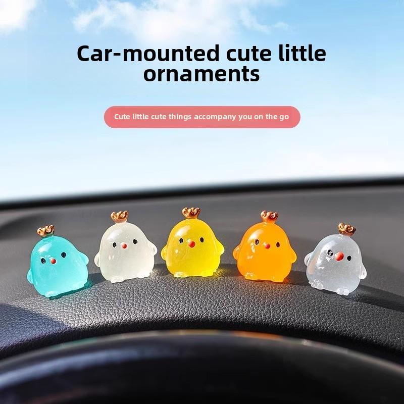 2PCS Cute and Fun Decorations Novice Driver Auxiliary Identification Luminous Sticker Vehicle Distance Reference Positioning Mark