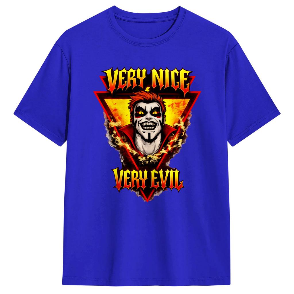 Danhausen Sehr Nett Sehr Böse T-Shirt Sommer Baumwoll-T-Shirts Für Herren Neuheit Freizeit-T-Shirt Kurzarm Klassisches Oberteil T-Shirts