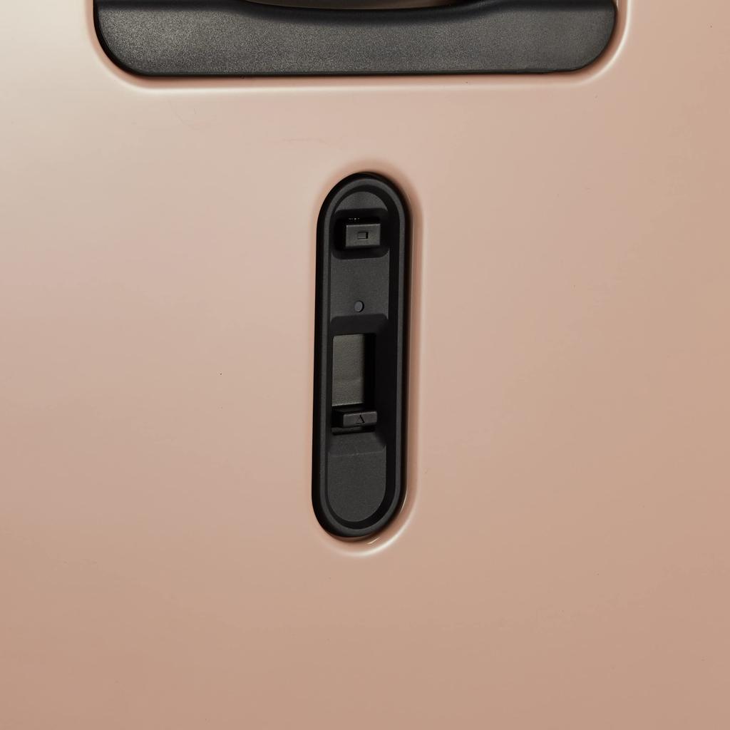 Suitcase Folds 4kg 57L Expandable function Caster stopper Front pocket inch PC storage 63 cm Pink beige One size [ACE] No.06906 (when expanded) 15.6