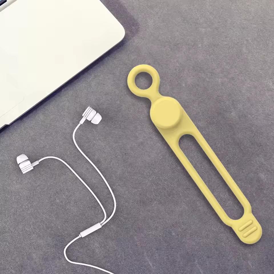 Silicone Cable Ties Set Elastic Reusable Cord Organizer Multi-function Wire Clip Bandage Cable Wire Storage Harness Strap