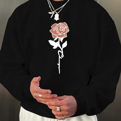 Slim Fit Crew Neck Sweatshirt, Mesh Underarm Panels, Breathable Gym