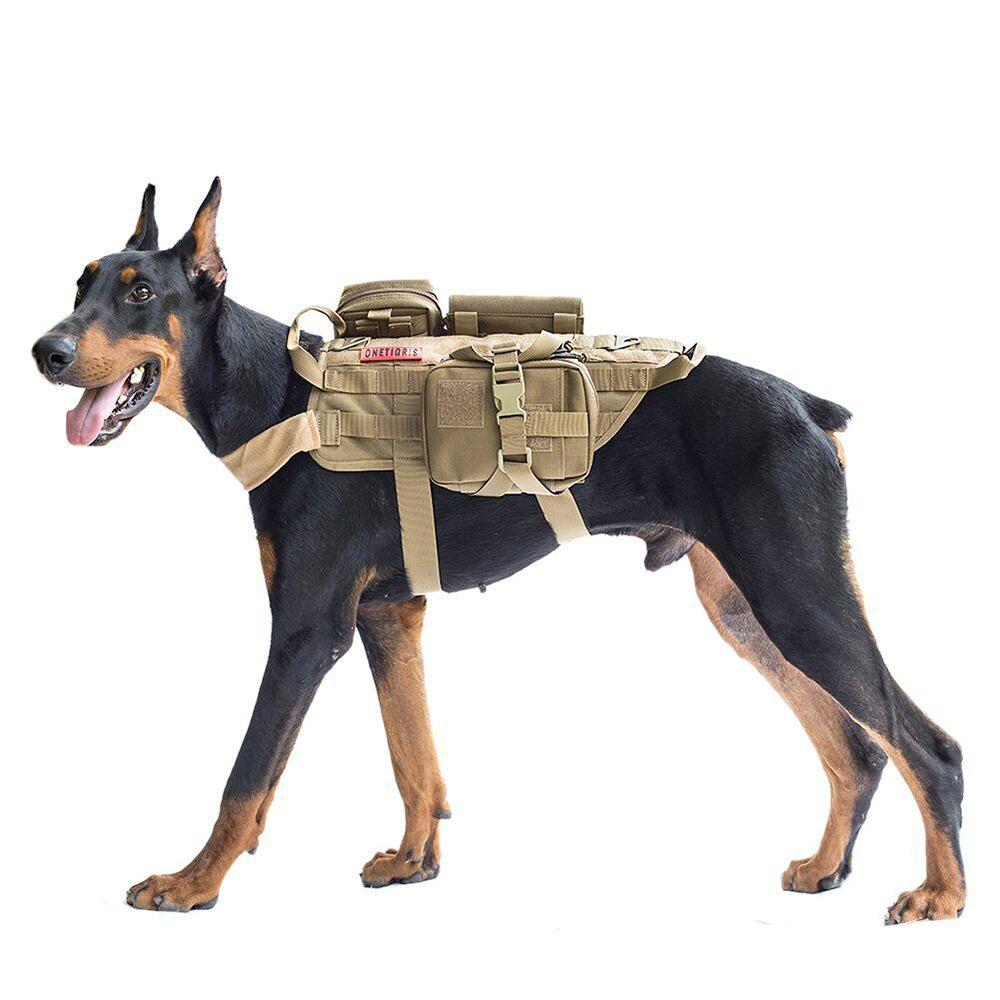 Tactical Camouflage Dog Harness Leash Set Military Training Vest for German Shepherd Malinois Working Dogs Pet Supplies