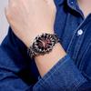 Męska Moda Obcy Pazur Retro Y2K Zegarki Unikalny Design Tarczy Stal Nierdzewna Wodoodporny Kalendarz Kwarcowy Zegarek na Rękę Zegarki Męskie