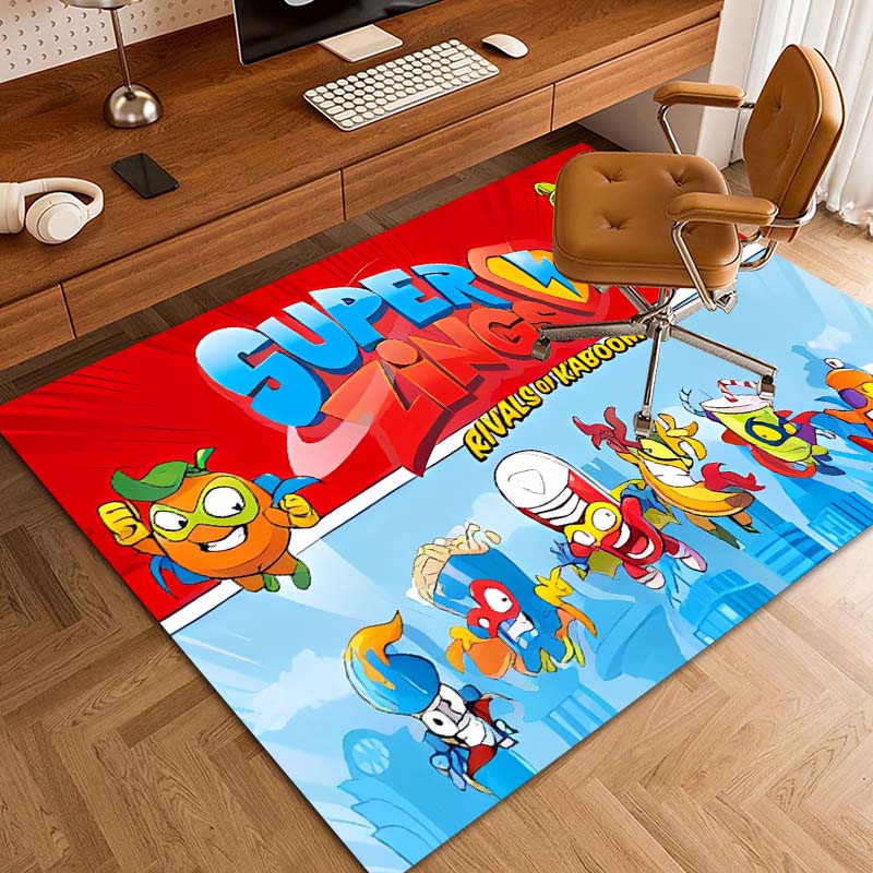 CustomizableCute cartoon super zings printed non-slip mat yoga mat door photography props kitchen mat area birthday gift