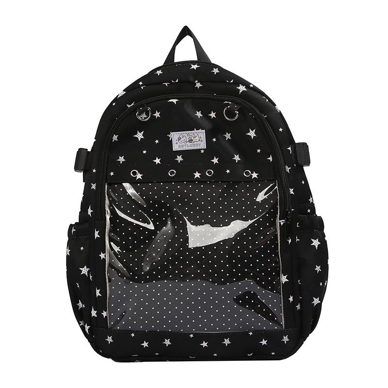Schoolbag Japanese Star Backpack Female Student Schoolbag Lightweight High Value Pain Bag Girls Campus Versatile Girl Style Backpack