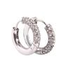 14K Gold Stainless Steel C-Shaped Half-Moon Earrings for Women
