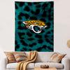 Tapestry Jacksonville Jaguars Jaguar Head Logo Teal Fur Wall Hanging NFL Fan Dorm Decor Gift