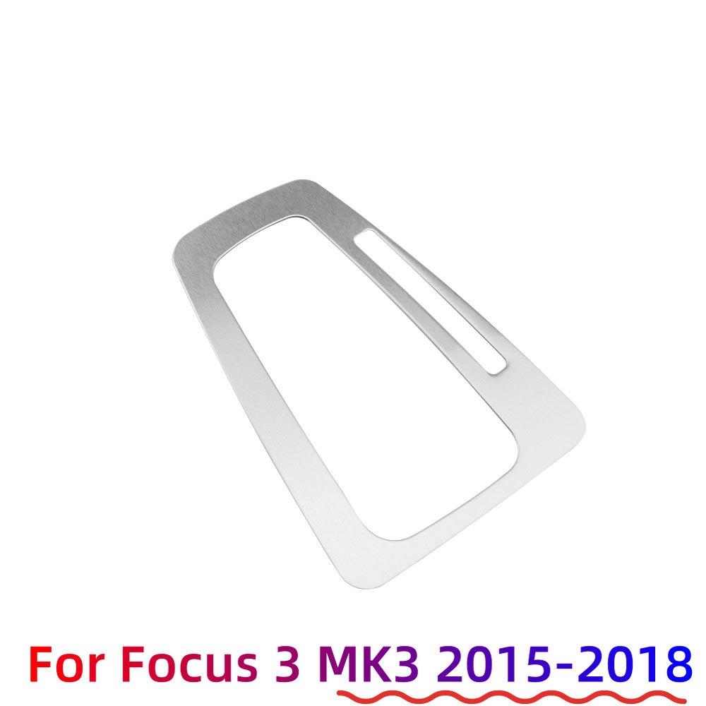 Car Gear Shift Panel Cover Fit for Ford Focus MK3 2015-2018 AT LHD Card Slot Protection Sticker Trim Decoration Accessories