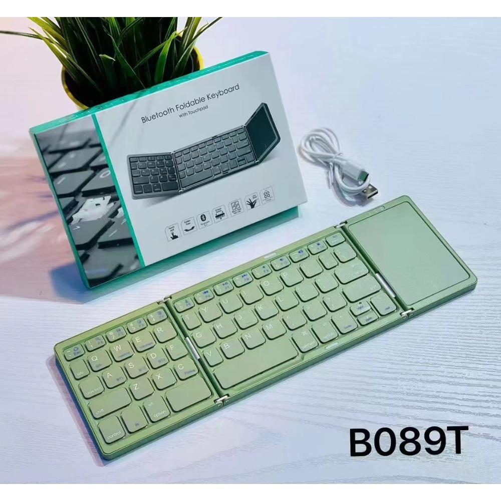 Mini Clavier Bluetooth Pliable Triple Sans Fil Clavier Bluetooth Sans Fil Pliable BO33 Rechargeable avec Pavé Tactile