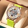 ONOLA Four-Leaf Clover Automatic Mechanical Watch - Unisex Waterproof with Rubber Strap