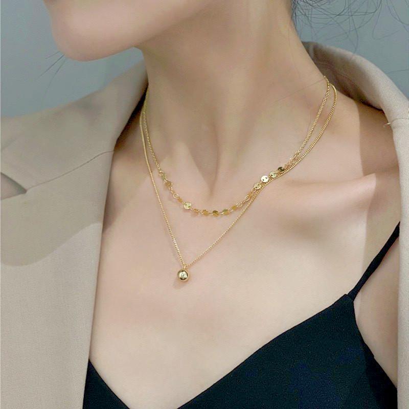 European and American exaggeration, simple and versatile collarbone chain accessories women, side chain thick chain temperament street 