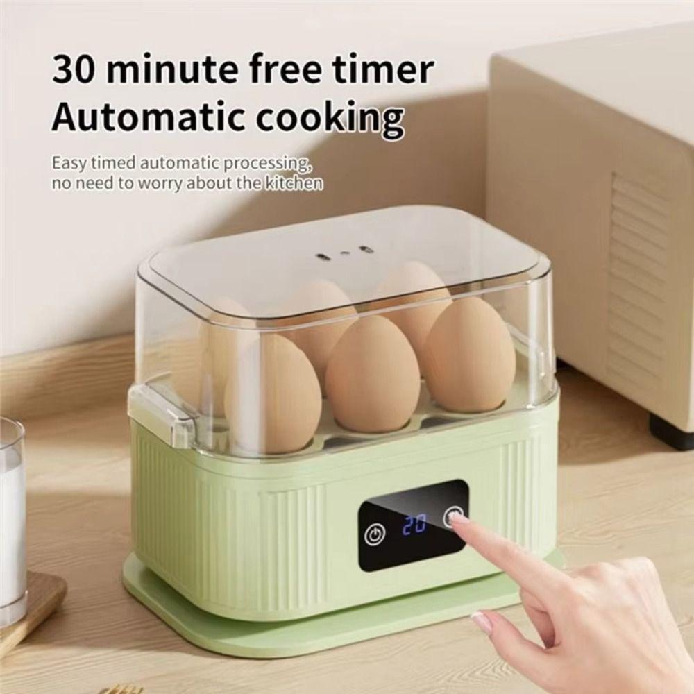 Multifunctional Egg Steamer 6 Adjustable Time Setting Egg Cooker Premium Boiled Machine Breakfast