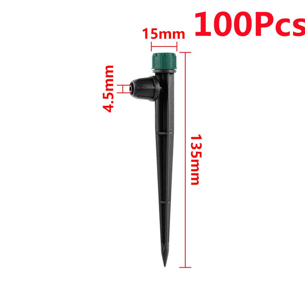 5/20/50/100Pcs 8 Hole Spiked Dripper Flow Adjustable Stream Sprinkler Garden Greenhouse Automatic Watering Irrigation Emitter